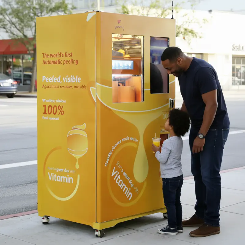 Fresh Orange Juice Vending Machine2