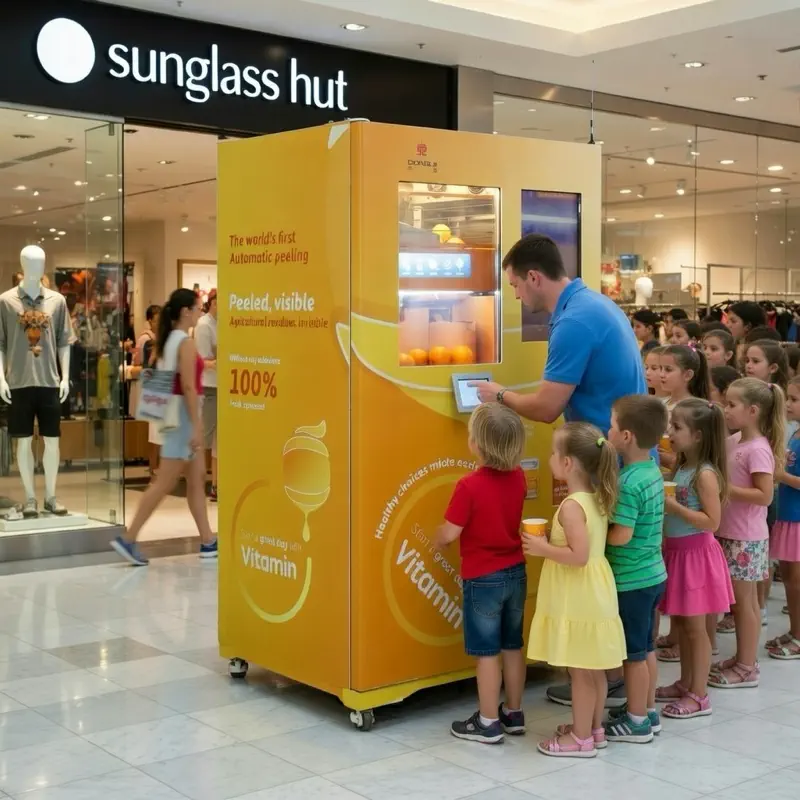 Fresh Orange Juice Vending Machine2